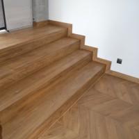 schody - stopnie z drewna
